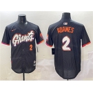 Men's San Francisco Giants #2 Willy Adames Anthracite 2025 City Connect Limited Stitched Baseball Jersey