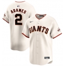 Men's San Francisco Giants #2 Willy Adames Cream 2024 Home Limited Stitched Baseball Jersey