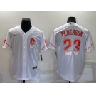 Men's San Francisco Giants #23 Joc Pederson White 2021 City Connect Stitched Cool Base Nike Jersey