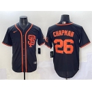 Men's San Francisco Giants #26 Matt Chapman Black Cool Base Stitched Baseball Jersey