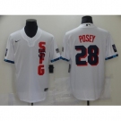 Men's San Francisco Giants #28 Buster Posey Nike White 2021 All-Star Game Replica Jersey