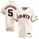 Men's San Francisco Giants #5 Mike Yastrzemski Cream Cool Base Stitched Baseball Jersey