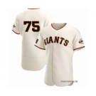 Men's San Francisco Giants #75 Camilo Doval Cream Flex Base Stitched Jersey