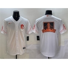 Men's San Francisco Giants Team Big Logo White City Connect Cool Base Stitched Baseball Jersey