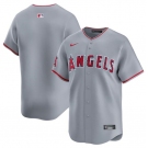 Men's Los Angeles Angels Blank Gray Away Limited Baseball Stitched Jersey