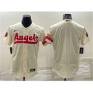 Men's Los Angeles Angels Blank Number Cream 2022 City Connect Flex Base Stitched Jersey