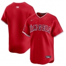 Men's Los Angeles Angels Blank Red Alternate Limited Baseball Stitched Jersey