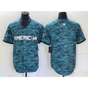 Men's Los Angeles Angels Blank Teal 2023 All Star Cool Base Stitched Jersey