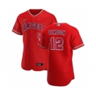 Men's Nike Los Angeles Angels #12 Anthony Bemboom Red Alternate 2020 Authentic Player Baseball Jersey