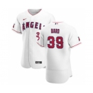 Men's Nike Los Angeles Angels #39 Luke Bard White Home 2020 Authentic Player Baseball Jersey