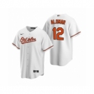 Men's Baltimore Orioles #12 Roberto Alomar Nike White 2020 Replica Home Jersey