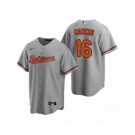 Men's Baltimore Orioles #16 Trey Mancini Nike Gray Replica Road Jersey