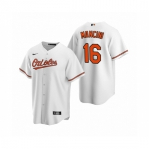 Men's Baltimore Orioles #16 Trey Mancini Nike White 2020 Replica Home Jersey