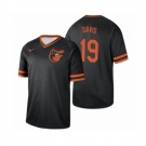 Men's Baltimore Orioles #19 Chris Davis Black Cooperstown Collection Legend Jersey