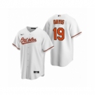 Men's Baltimore Orioles #19 Chris Davis Nike White 2020 Replica Home Jersey