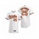 Men's Baltimore Orioles #25 Anthony Santander Nike White Authentic 2020 Home Jersey