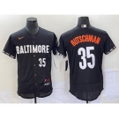 Men's Baltimore Orioles #35 Adley Rutschman Number Black 2023 City Connect Flex Base Stitched Jersey 2