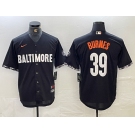 Men's Baltimore Orioles #39 Corbin Burnes Black 2023 City Connect Cool Base Stitched Jersey