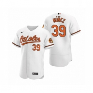 Men's Baltimore Orioles #39 Renato Nunez Nike White Authentic 2020 Home Jersey