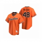 Men's Baltimore Orioles #48 Richard Bleier Nike Orange Cooperstown Collection Alternate Jersey