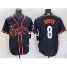 Men's Baltimore Orioles #8 Cal Ripken Jr Black Cool Base Stitched Baseball Jersey