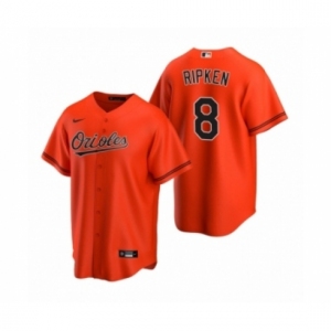 Men's Baltimore Orioles #8 Cal Ripken Jr. Nike Orange 2020 Replica Alternate Jersey