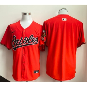 Men's Baltimore Orioles Blank Orange Limited Stitched Jersey