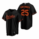 Men's Nike Baltimore Orioles #25 Anthony Santander Black Alternate Stitched Baseball Jersey