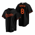 Men's Nike Baltimore Orioles #8 Cal Ripken Jr. Black Alternate Stitched Baseball Jersey