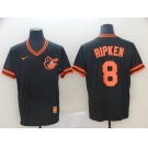 Men's Nike Majestic Baltimore Orioles #8 Cal Ripken Black M&N MLB Jersey