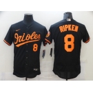 Nike Men's Baltimore Orioles #8 Cal Ripken Black Alternate Flex Base Authentic Collection Baseball Jersey