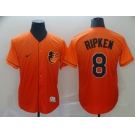 Nike Men's Baltimore Orioles #8 Cal Ripken Orange Home Drift Editio Cool Base Baseball Jersey