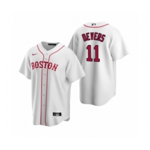 Boston Red Sox #11 Rafael Devers Nike White Replica Alternate Jersey