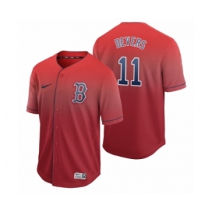 Boston Red Sox #11 Rafael Devers Red Fade Nike Jersey