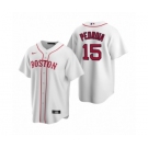 Boston Red Sox #15 Dustin Pedroia Nike White Replica Alternate Jersey