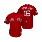 Boston Red Sox #16 Andrew Benintendi Majestic Scarlet 2018 Spring Training Cool Base Jersey