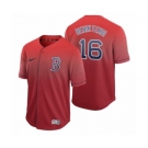 Boston Red Sox #16 Andrew Benintendi Red Fade Nike Jersey