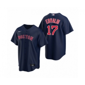 Boston Red Sox #17 Nathan Eovaldi Nike Navy Replica Alternate Jersey