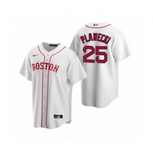 Boston Red Sox #25 Kevin Plawecki Nike White Replica Alternate Jersey