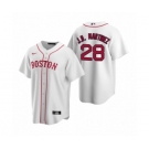 Boston Red Sox #28 J.D. Martinez Nike White Replica Alternate Jersey