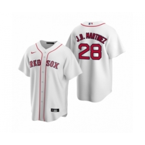 Boston Red Sox #28 J.D. Martinez Nike White Replica Home Jersey