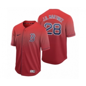 Boston Red Sox #28 J.D. Martinez Red Fade Nike Jersey