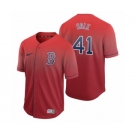 Boston Red Sox #41 Chris Sale Red Fade Nike Jersey