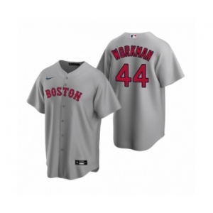 Boston Red Sox #44 Brandon Workman Nike Gray Replica Road Jersey