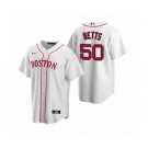 Boston Red Sox #50 Mookie Betts Nike White Replica Alternate Jersey