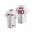 Boston Red Sox #50 Mookie Betts Nike White Replica Home Jersey