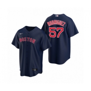 Boston Red Sox #57 Eduardo Rodriguez Nike Navy Replica Alternate Jersey