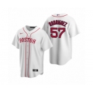 Boston Red Sox #57 Eduardo Rodriguez Nike White Replica Alternate Jersey