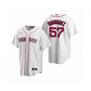 Boston Red Sox #57 Eduardo Rodriguez Nike White Replica Home Jersey