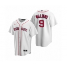 Boston Red Sox #9 Ted Williams Nike White Replica Home Jersey